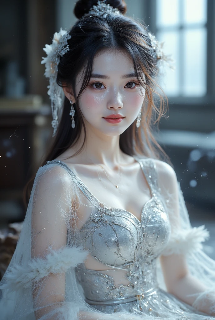 ((1 young and beautiful girl:1.2)), Cute Baby Turtle, (8K, RAW photography, top-quality, tmasterpiece:1.2), high-definition RAW color photography, professional photoshooting, ciinematic light, (masuter piece:1.5), (top-quality:1.2), (ssmile:1.2), (nedium breasts:1.2), Slender beautiful girl, eBlue eyes, Sexy and cool, with floral pattern, open breast,  bare shoulders​, pubick hair, (Carmelto details), Pleasure, it feels good, with her mouth open, rosette, florals,