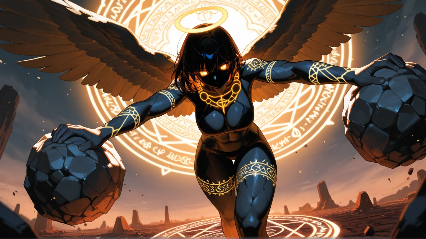 concept art of 1girl, cinematic shot of Egyptian god horus , futuristic Egypt, (dynamic pose)
glowing armor, glowing eyes, wings
solo,
muted color, realistic
depth of field
high contrast, negative space
(art by Jim Lee and Hubert de Givenchy)
(masterpiece, best quality:1.3),