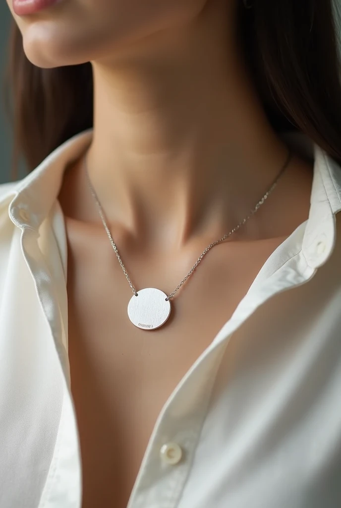 A prototype of a thin necklace that monitors health and breathing