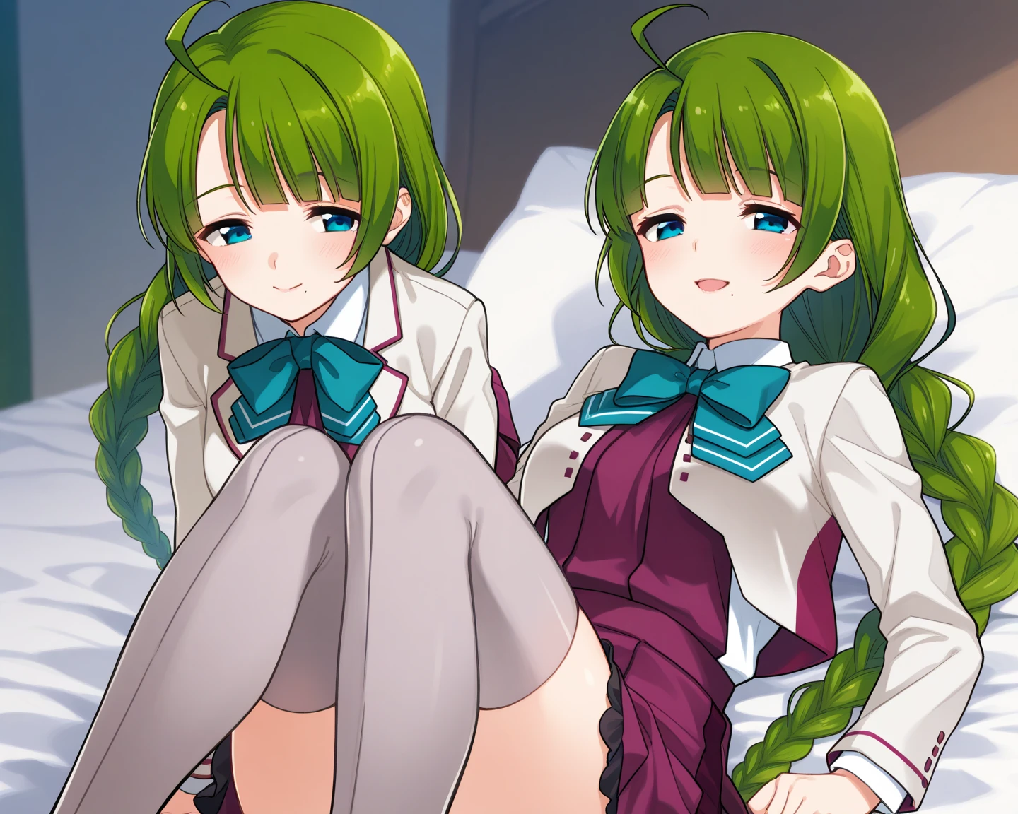 girl、nsfw、open vagina、Green Hair、pussy、spread pussy、crotch grab、Body spasming、penis、insert、
