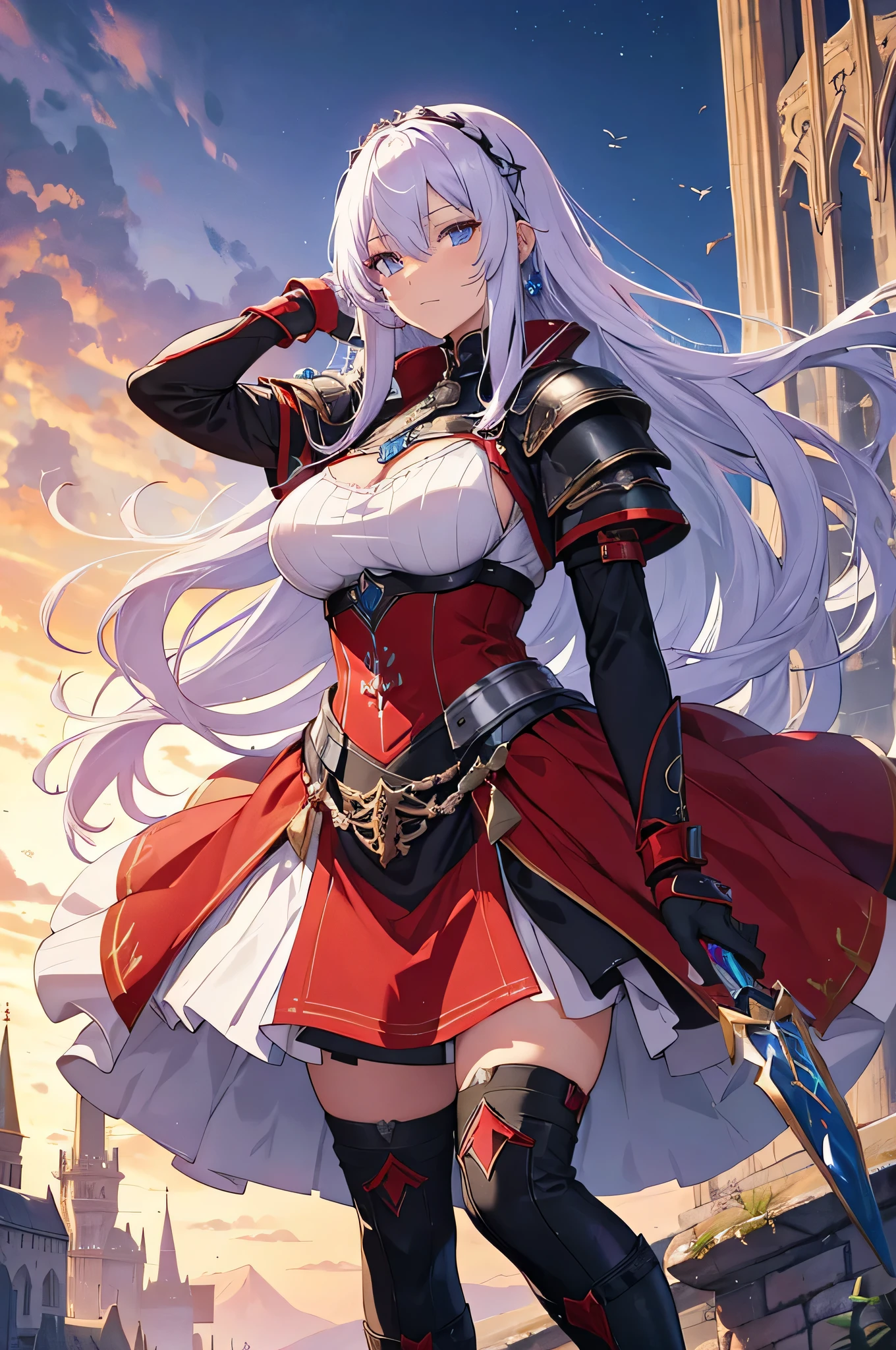 The clothes that had been dissolved by the rain faintly revealed huge breasts and full, fleshy thighs