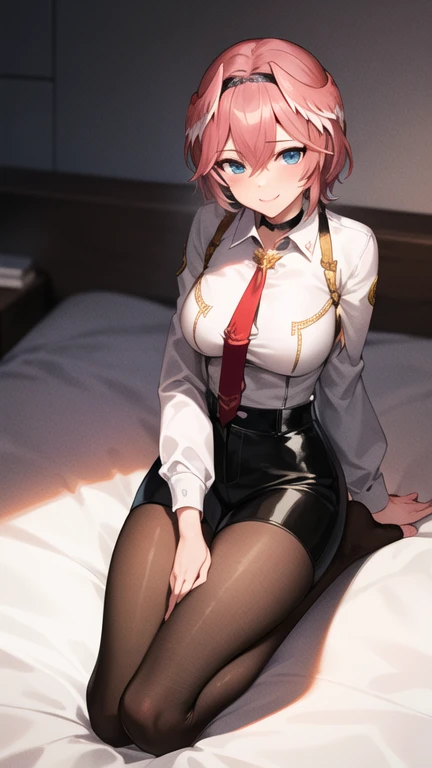 NSFW,Hololive,Rui Takane,White shirt,Black shorts,hose,High heels,Embarrassed,blush,(Perfect hands),(Perfect Anatomy),(masterpiece),(highest quality),night