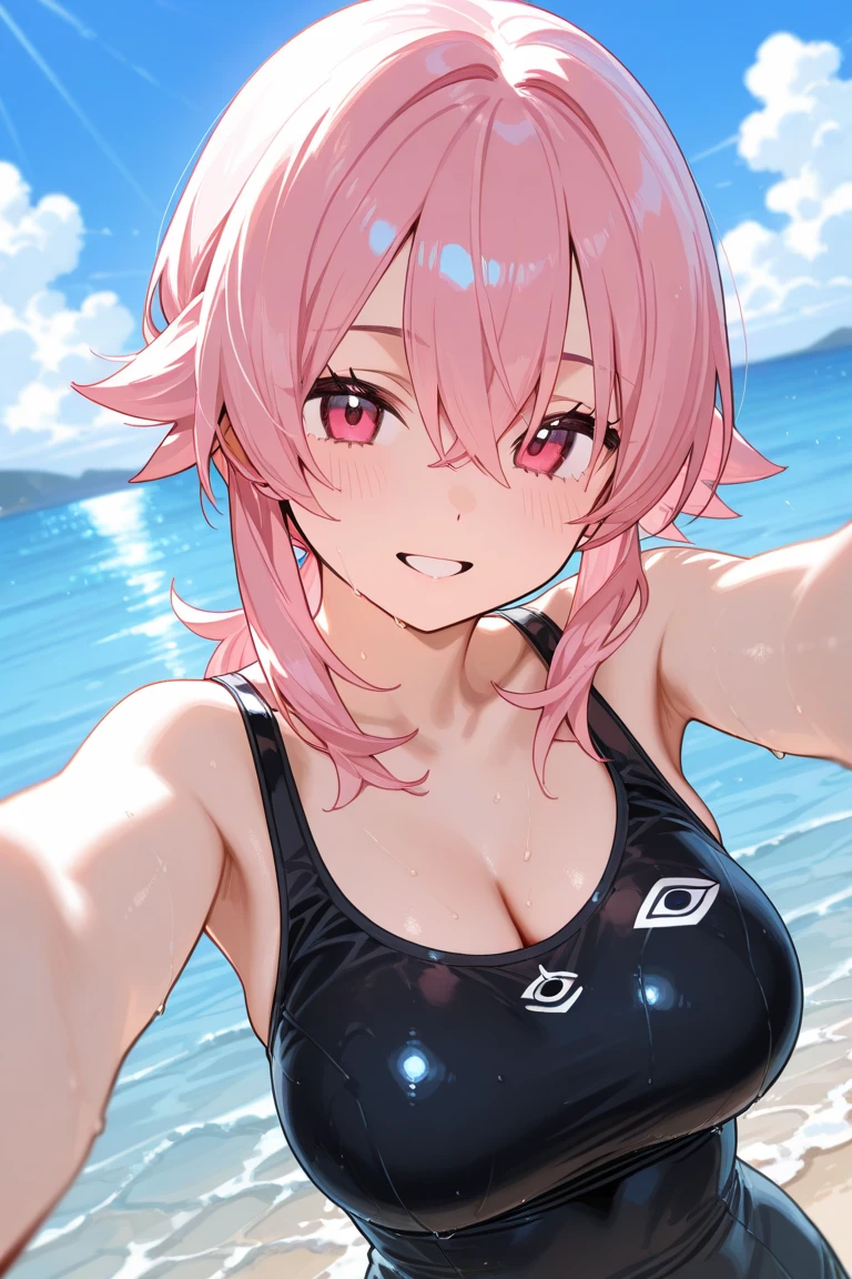 ((Highest quality、、masterpiece:1.3)), Upper Body、Long legs、Sharp focus:1.2, Beautiful woman with perfect figure:1.4、(Smiling:1.2), double eyelid、30-year-old female、Sexy pose、((((Close your mouth、One Woman、bikini)))),(((((one women,poolside:1.5)))))