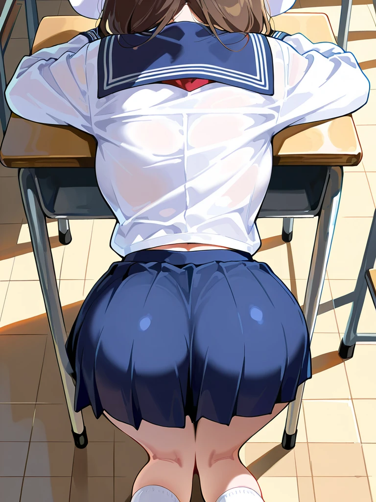 (((Lower Body、Show your ass、Shooting from below))、(((Accentuate your butt、Colorful panties)))、Highest quality, 8k, masterpiece :1.3)), whole body, Sharp focus :One Girl,Glowing Skin,SSexy pose,Highest quality,Tabletop,shape,Very delicate and beautiful,Hmph,8k壁紙,wonderful,In detail,Official Art,Very detailedなティッカーUnity 8k壁紙,Incredibly ridiculous,Large file size,Very detailedな,High resolution,Very detailed,Beautiful detailed,Realistic,X-ray,The queue is full,(((Uniform Blazer、mini skirt)))、(((Big Breasts、Silver Hair)))、(((School、classroom)))、Stand upright、Cleavage , ((Silver Hair))、Uniform Blazer、Sexy pose、Hairstyle: Short Hair、both hands、Wearing high socks