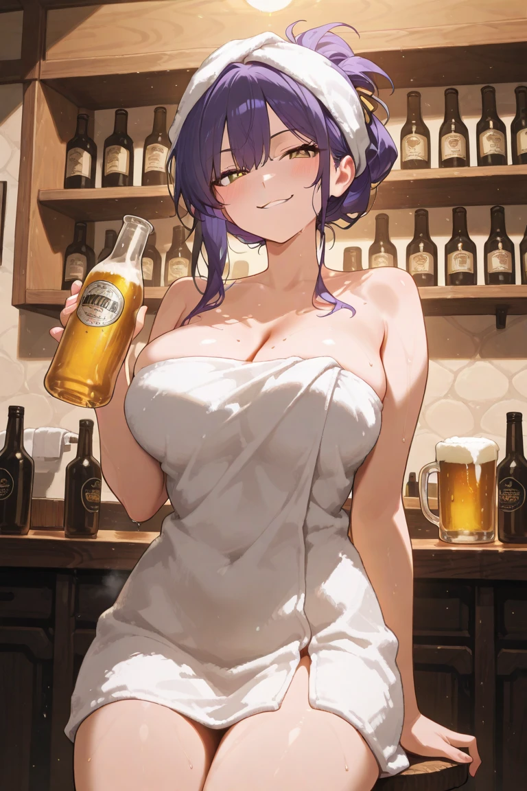 large , nsfw, masterpiece, 1 girl, , intricately detailed, topless, pubs, table, crowd, navel, necklace, beer, tavern, inn, pub, crowd, maid skirt, waist apron, short black hair, smiling, extremely detailed, photorealistic, octane render, 8 k, unreal engine. horse ears, horse tail, bare breasts, pink , , aqua eyes, carrying beer tray, bare stomach, sweaty, people on background