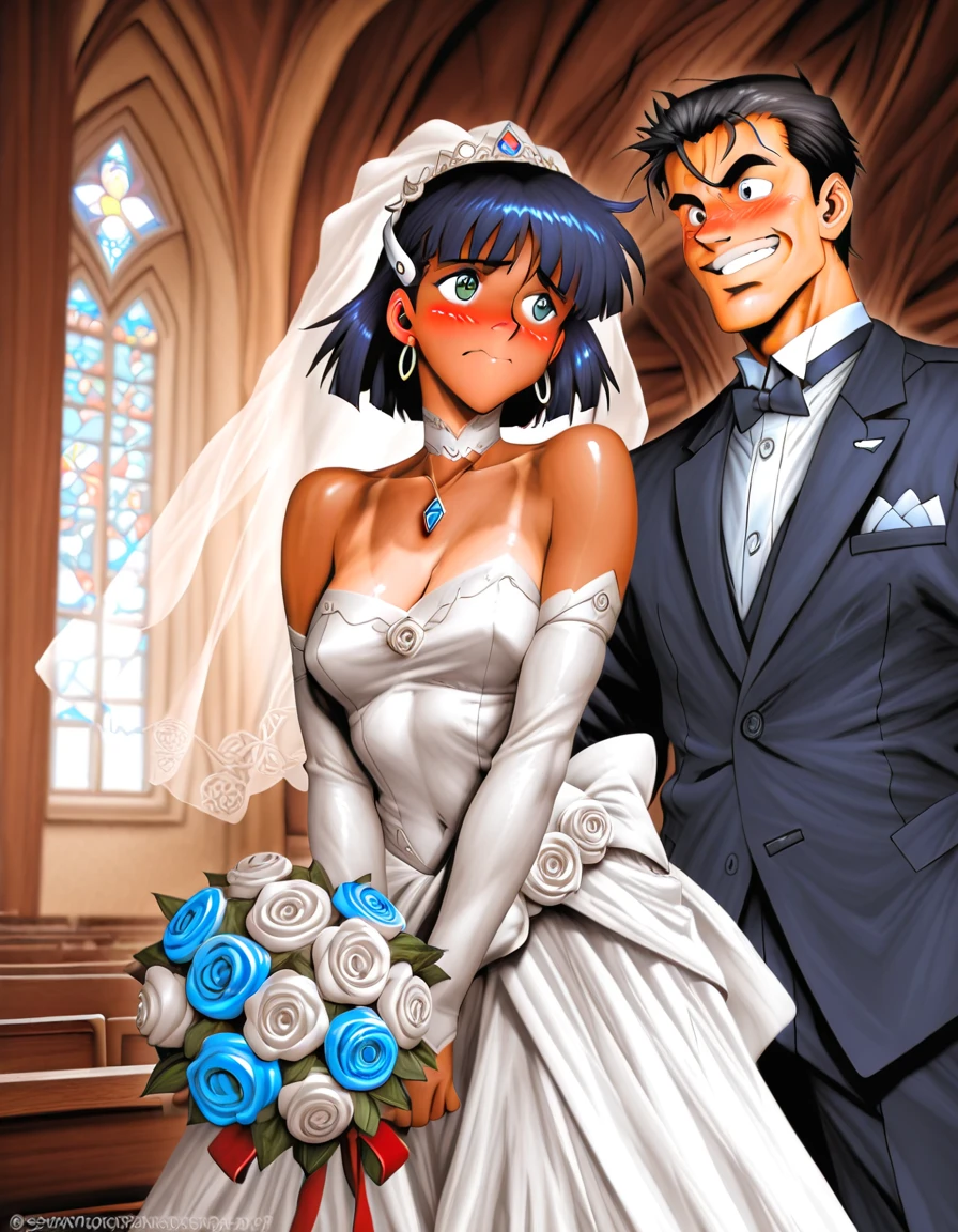 a father （he had been brainwashing by his second son,crossdressing,Sex with his second son every day, wear sexy Wedding lingerie,bride of his second son,have one's first night,,swear live as the wife of his second son for life) ,an empty abandoned church ,Already he divorced his wife by order of his second son.on.