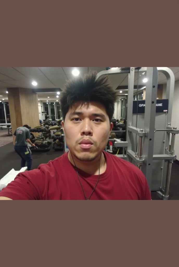 there is a man with headphones on taking a selfie, working out, , profile picture , bodybuilder , muscle