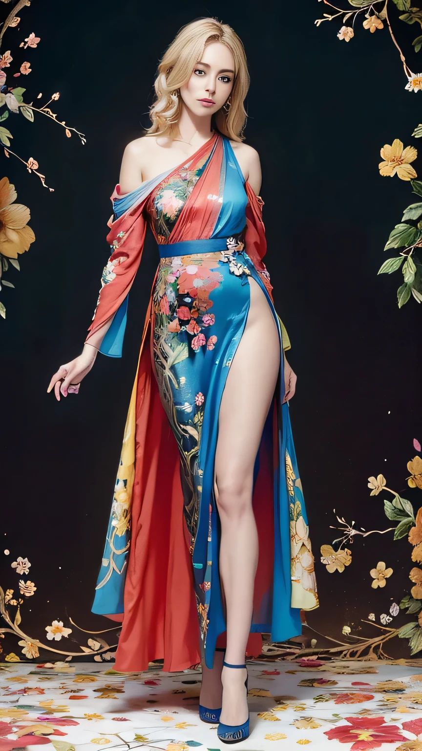 Wait warrior sexy, pretty face, Delicious Company, Alluring figure, Wearing a sexy open kimono. The artwork is created in a medium reminiscent of Japanese ink paintings....., Features bold brushstrokes and a Monochromatic color palette. Artist&#39;Masterful technique reveals the intensity and power of the image&#39;sense of presence，with the highest quality, Perfectly capture every detail with ultra-high resolution. Textures and intricate patterns on kimonos are rendered with extreme precision. Lighting is carefully designed，Enhance drama, Features deep shadows and subtle highlights. general, The artwork exudes elegance and power, Combining traditional Japanese aesthetics with a modern feel. Monochromatic color palette, Combine details, Create captivating and immersive experiences for your audience. Lighting: Face lighting, Ray tracing, reflective light, Structurally correct, a half-asian, asian-european, woman with black wavy hair in the style of a greek goddess. bronze skin. Aphrodite, goddess, divine aura, eros, erotic, A photo composed in the style of a pre-raphelite painting, golden ratio Background: High contrast, in the ruins of a greek temple, on an island, colours of teal and bronze, wearing ancient jewellery on upper arms, neck, wrists, fingers 
 very very fine see through and sheer fabric, gossamer, fabric split all the way down, silk ribbons attached to a collar, ((dress open, falling from body)) (( off the shoulders)) golden high heels with straps and sandals, 
