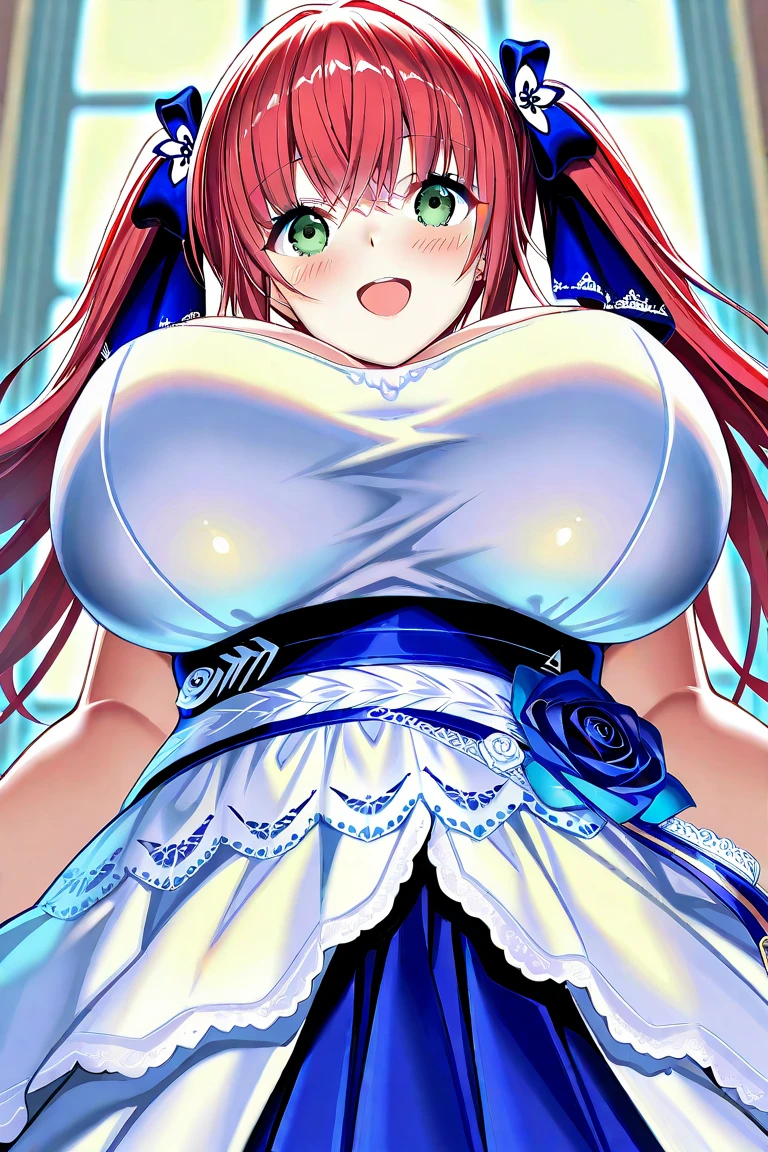High quality, Ultra detailed, best quality, insanely detailed, beautiful, masterpiece,(Aoki Reika Bad End Precure),((Super super super huge breasts)),((Super super super big cleavage)),((Super super super super saggy breasts))