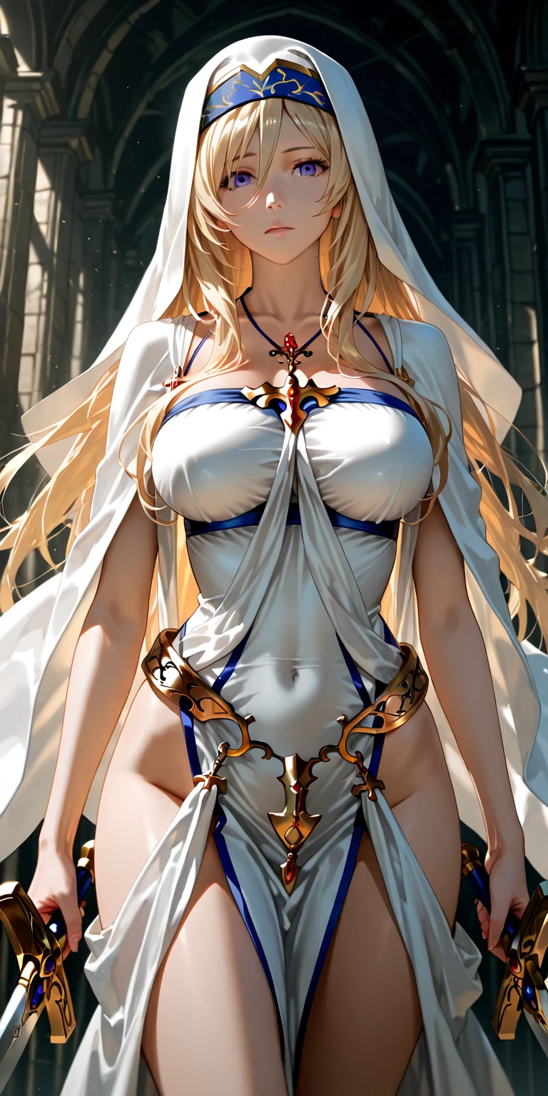 (((sword maiden)))8k,((goblin slayer ))(((Amazing tits)))caliente, hermosa,((Hornie)),(((viste su vestido blanco )))((tiene ropas ajustadas)))8k, hiperrealista todo como un motor irreal trazado de rayos render ((estilo humano hiperealista)),(((Empty dark background))). hiperrealista todo como un motor irreal trazado de rayos render estilo humano realista ,(((Empty dark background)))., Suavemente iluminado, Intimo exquisito detalle, foco nítido, intrincadamente detallado, rewarded photography, small-catchlight, bajo contraste, alta nitidez, facial-symmetry, profundidad de campo, cinematic background, Renderizado del motor irreal, Imagen central, dream-like, Suavemente iluminado, intimo, imagen de cuerpo completo ,cuerpo completo,((tetona)),((piernas torneadas)) perfect ass ecchi, hdri