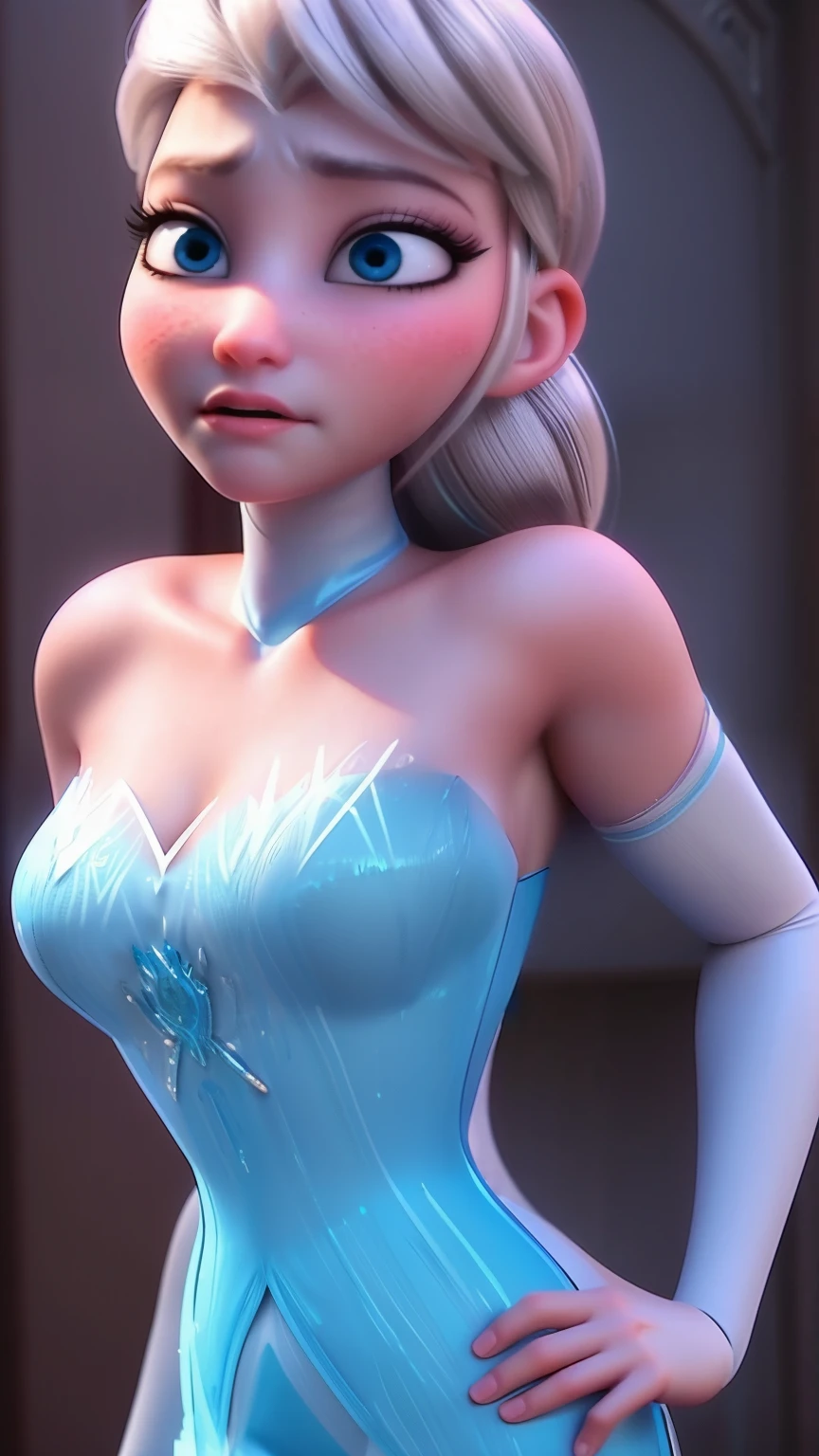 Young Elsa is very hot. busty. cutout. production.. 💗 💕 💮.