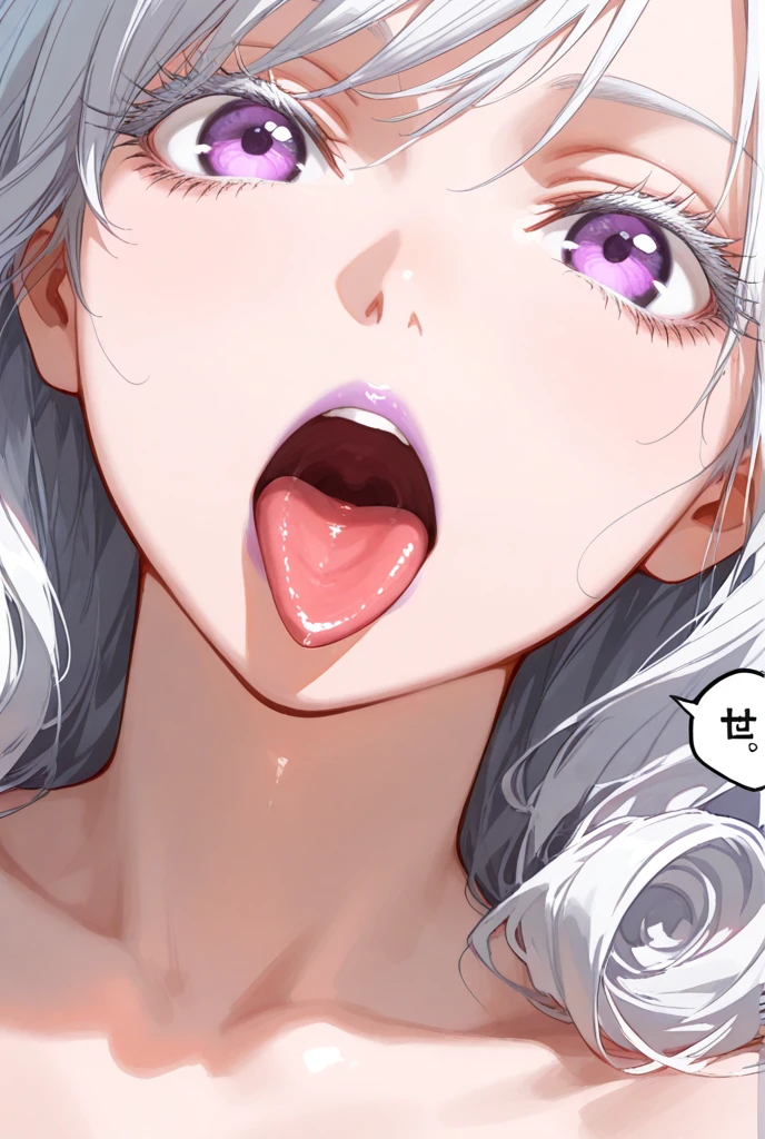 Highest quality、masterpiece、break、High resolution、One Girl、pretty girl、((Full nudity))、Huge breasts、Detailed face、((Sticking out tongue))、break、Enterprise Pricing、