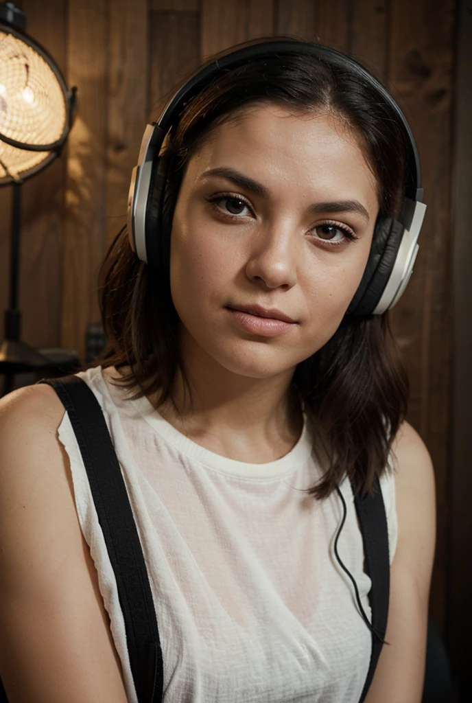 Desenho de banana com headphone 