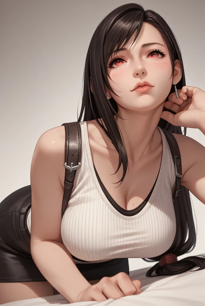 (Top Quality, Masterpiece: 1.1), (Real: 1.4), BREAK
(((FF7))) (((Tifa))),(1Girl:1.2),Ultra-detailed face, Detailed eyes,((Light Brown Hair, Large breasts: 1.2)), BREAK
(((FF7))) (((Tifa))),(good morning:1.2), visible:1.2,(No Bra) (Small and beautiful hard nipple),(shiny oiled skin: 1.4), about 18 years old,