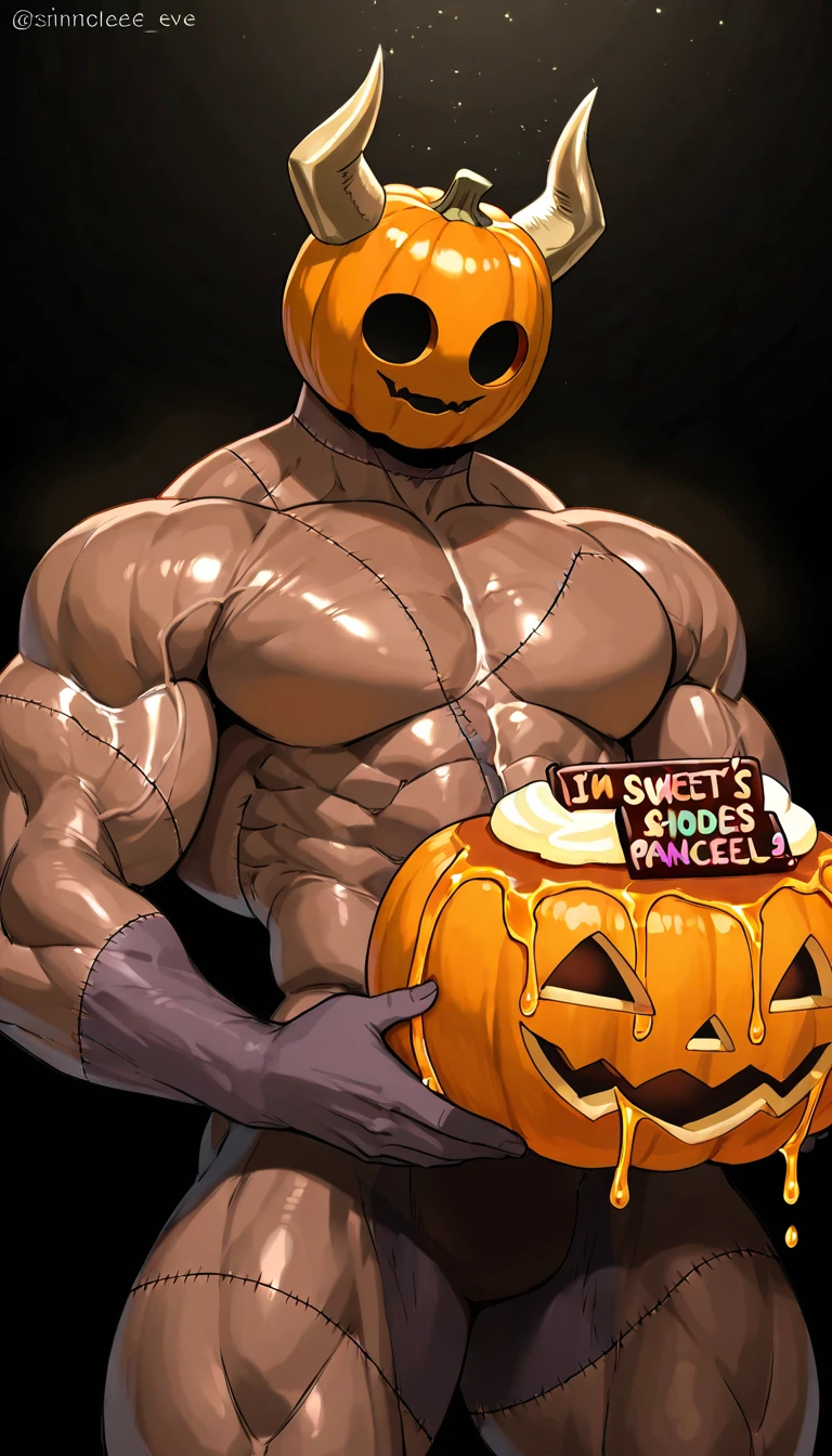 nsfw, ((((best quality, masterpiece, high detailed)))), ((pumpkin Head)), (man with a pumpkin head), musclegut, Male, (human body), (dark skin:1.5),
BREAK (cum, cum everywhere, excessive cum, cum on legs, cum on abs, cum on body, cum on chest, cum on face, cum drip, creampie, cum on balls, cum on penis,:1.9), ((Sweaty)), (((wet))), (saliva),
on bed, sex, large penis, anal, 2boy, insert penis, ((((Arms behind back))),
