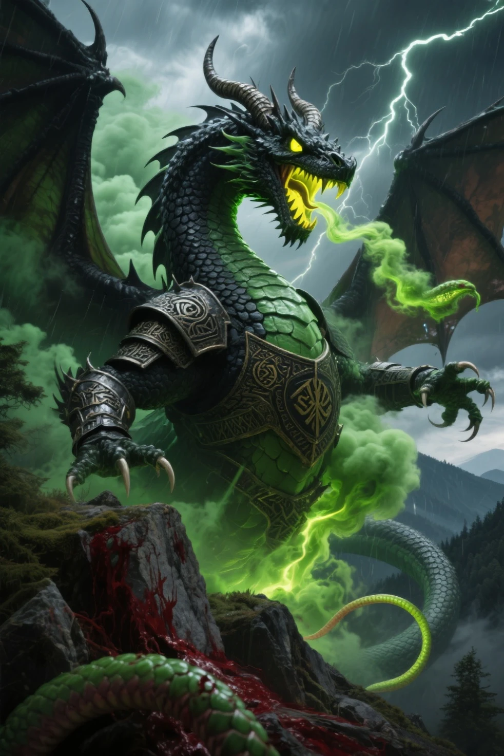 Atlantean reptilian warriors, Dragon Rider, Hedra, emerges as a luminary, Dangerous, Super detailed, Surrealism --ar 4:5 --s 187 --c 25 --w 772 --q 1 --stop 10 --v 6