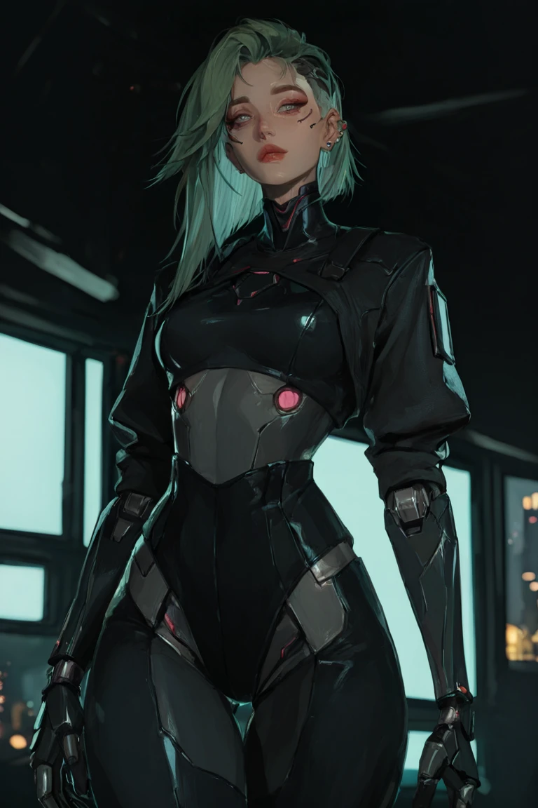 ((Best quality)), ((masterpiece)), (detailed:1.4), 3D, an image of a beautiful cyberpunk female,HDR (High Dynamic Range),Ray Tracing,NVIDIA RTX,Super-Resolution,Unreal 5,Subsurface scattering,PBR Texturing,Post-processing,Anisotropic Filtering,Depth-of-field,Maximum clarity and sharpness,Multi-layered textures,Albedo and Specular maps,Surface shading,Accurate simulation of light-material interaction,Perfect proportions,Octane Render,Two-tone lighting,Wide aperture,Low ISO,White balance,Rule of thirds,8K RAW,