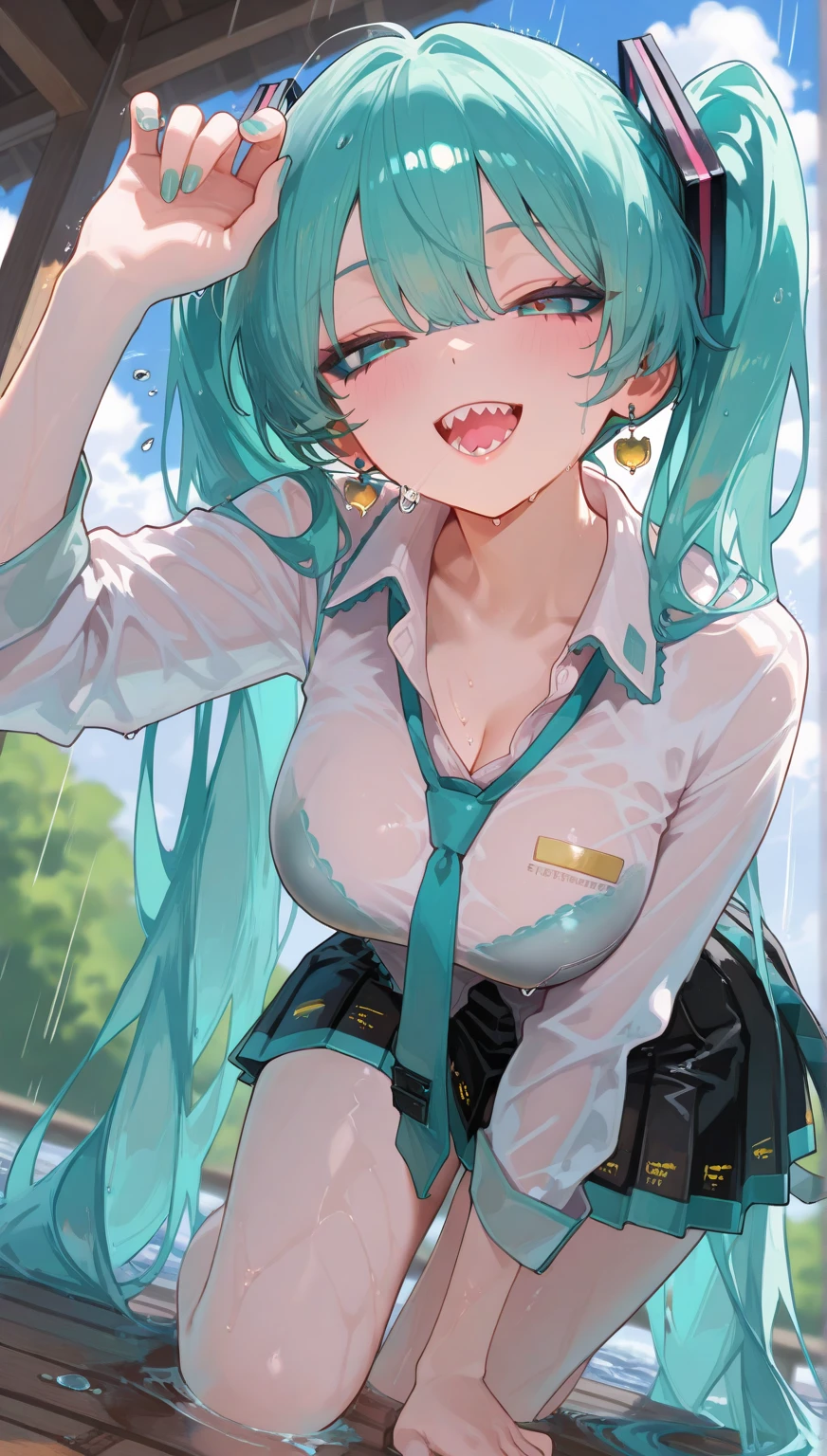 masterpiece,8K resolution,super detailed,NSFW,Hatsune Miku,10 year old girl,full body shot,large penis out of pussy,so stupid,orgasm,Vulgarity,(masturbation),(squirting penis:2),(when it's inside your penis:1.8),(cum in mouth:2),blush all over the face,baby face,sitting on the toilet,hold her dick,(Sweat:1.5),(trembling:1.7),spoken heart,(cum on chest:2),(urination:2),spread legs,pussy,,,baby face,brat,