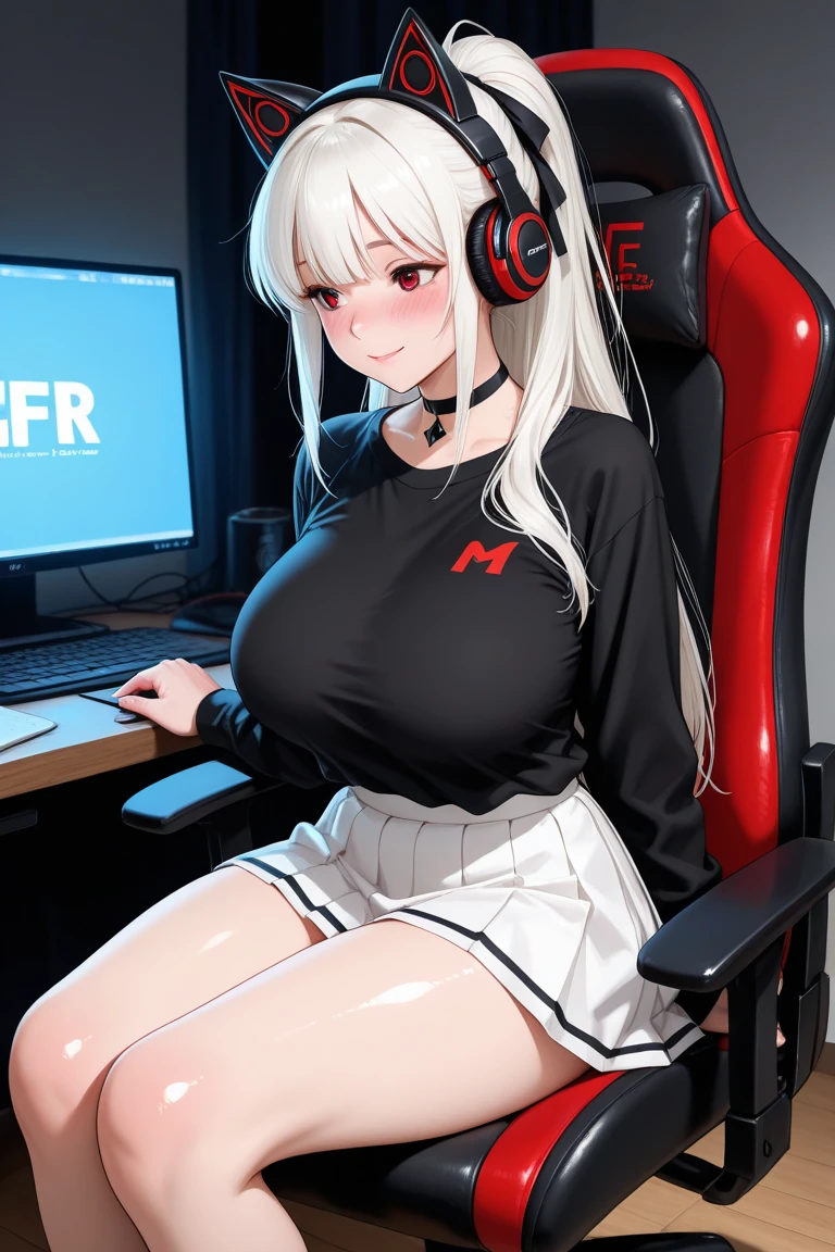 (8K ,hyper-detailing,ultra real photo,Best masterpiece,natural,Perfect artwork,Perfect female body),Two cute busty girls ,(Big tits),Simple and stylish girl's room,Computer,Computer desk,Display Screen,Large display,Virtual Showcase,VR gaming equipment,Computer competitive games,Sexy cool outfits,Stylish hairstyle,Cute sexy competitive game girl,sit on chair,Cool clothes,Built-in thong,Cleavage is large,slovenly,Stretch the meat,Raised sexy,Obscenity exposed ,titmouse,Full body shot