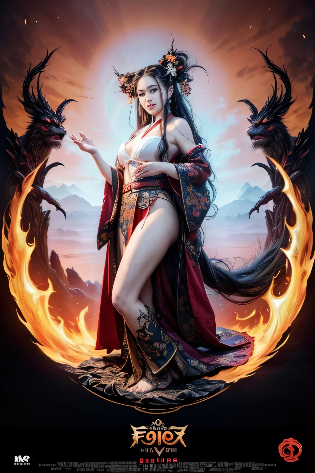 Handsome girl, 25 years old, Asian, master work, best picture quality, higher quality, high detail, super high resolution, (realistic: 1.4) 8k resolution, delicate facial features, girls, sexy body, tattoos, glowing eyes, short hair, gray hair, hair details, (full body: 0.6), detailed background , [[Look away, look to the side, emphasize femininity and pay attention to every detail , Open Hanfu transparent tulle jacket, naked chest, naked abs, soft medium breasts, (crotch bulge), , Fa gong, Chinese kung fu, fingerless gloves, Wristbands, dragon themed costumes, monk robes, dynamic composition, wood, wood background, very much wood, wood around the body, dead wood, lots of branches background, Chinese wood carving, wood carving modeling crafts, holding wood carving magic vessels, night