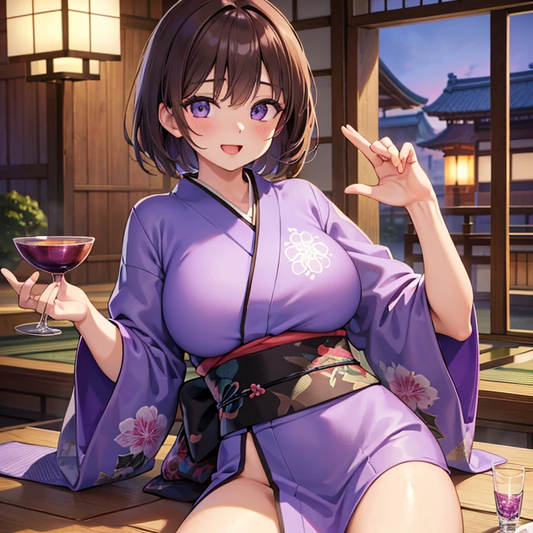 A young woman in a yukata、This is a realistic photo of fireworks blooming in the night sky.。The woman is seen from behind at an angle.、Her lustrous black hair sparkles in the night light.。Her hair is elegantly tied up、The neck is beautifully exposed.。The yukata has a traditional floral pattern.、The bright color of the obi accentuates her slim waist.。 Boldly expose your shoulders、That smooth skin is dazzling。The yukata is worn so loosely that it looks like it might fall off at any moment.、Its boldness strongly attracts the viewers' attention.。There is a slight sheen of sweat on my back.、Feel the heat of a summer night。 The chest is moderately full、You can clearly see its shape through the yukata.。The curve of the waist is supple、The overall figure is slim and toned。From the way she stands、It's as if a faint scent of soap is floating around.。 In the background、Colorful fireworks burst into the night sky、With the hustle and bustle of the festival、It depicts the enchanting moments of a quiet summer night.。The light from the fireworks reflects off her skin、It further enhances its beauty.。Her eyes were fixed on the fireworks、There's a joyful spark in his eyes。 The daring way she dresses makes it seem like her yukata might come undone.、Like a magic summer night、It never ceases to fascinate viewers.。