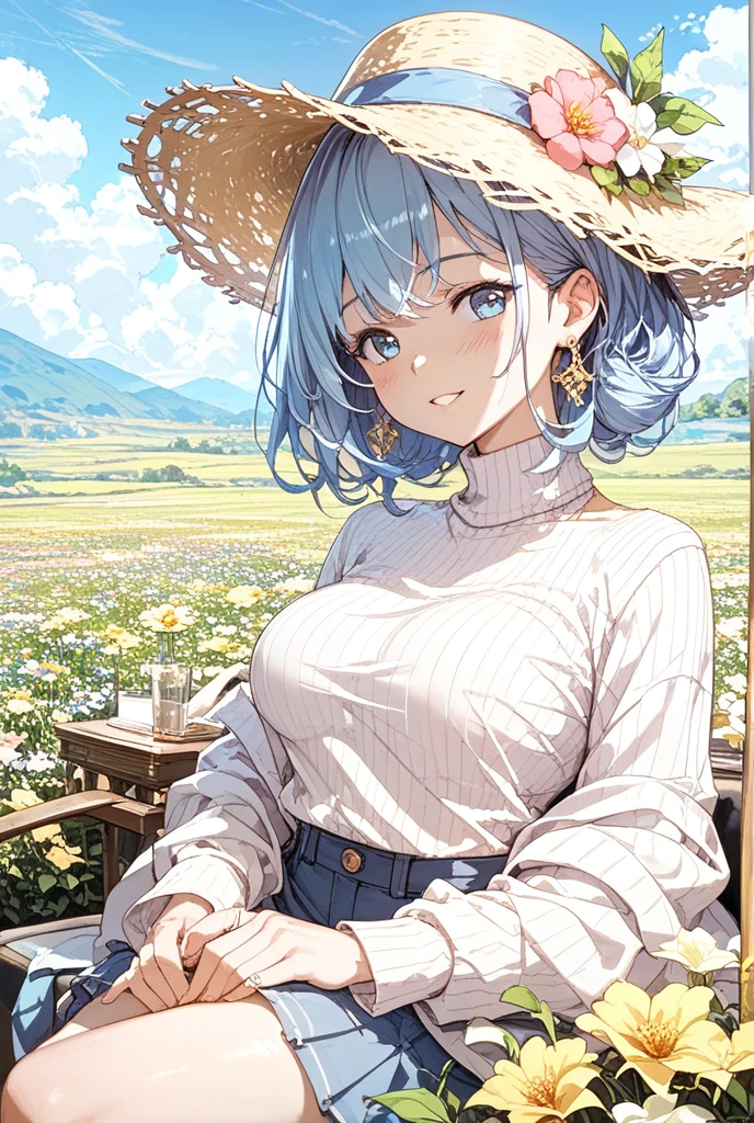 ( masterpiece, best quality, highres:1.3)
<lora:CiriWitcher:0.7>
CiriWitcher, white hair, green eyes, sitting in a sunflower field, smiling, sunlight