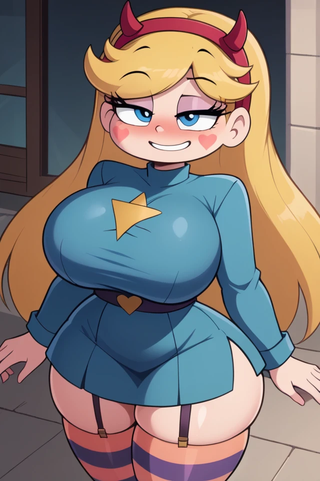 Anime style, Super girl, From below, pussy visible below skirt, perfect breast, Super Girl, blue super man suit, Super man logo on chest, short, blue skirt, naughty seductive expression with a smile, left hand showing middle finger, high quality, detailed, elegant, sensual, chiaroscuro lighting, warm tones, anime