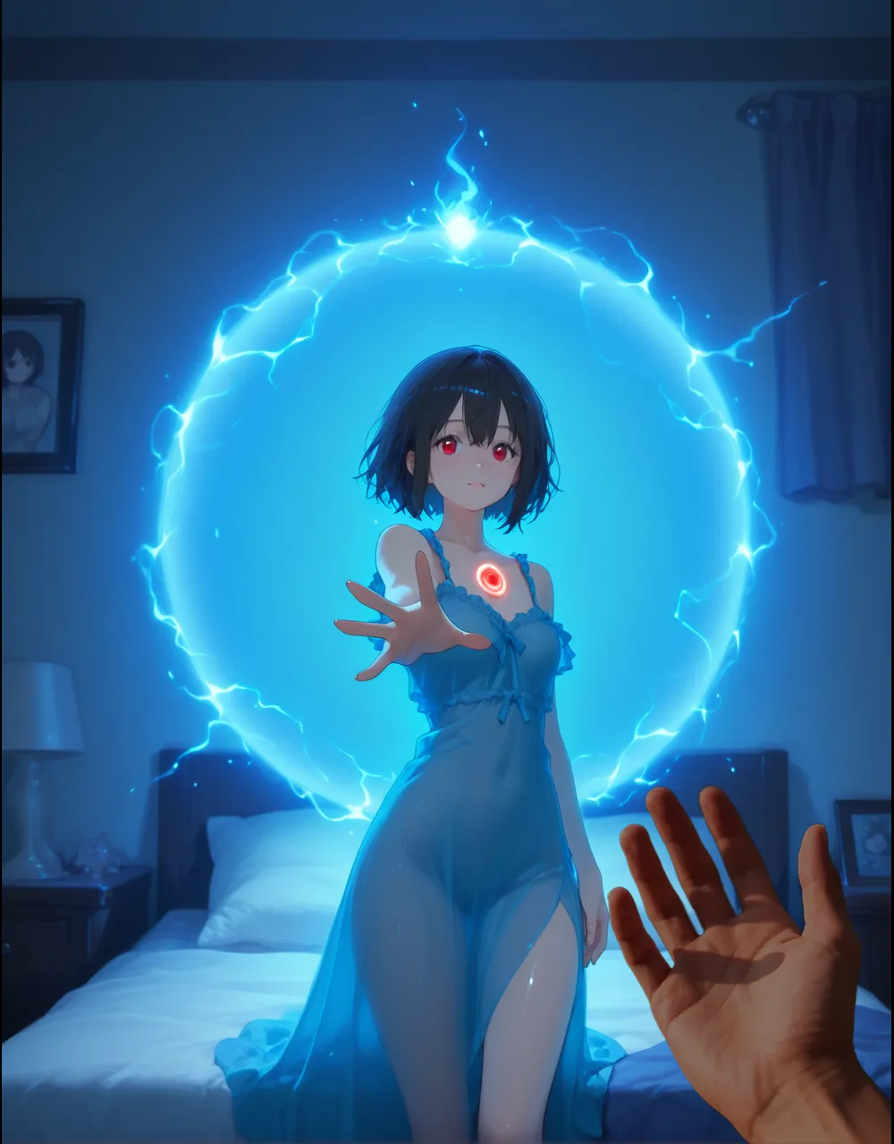 Prompt: 1girl, anime, cat ears, (((glowing))), (((translucent catgirl))) best quality, masterpiece, raw photo, ghost, transparent body, light white body, white aura, ghost light, Dynamic lighting