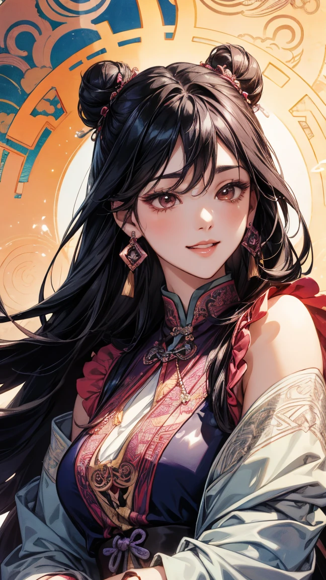 (best quality,4k,8k,highres,masterpiece:1.2),ultra-detailed,realistic,
professional,illustration,portraits,artgerm,gerald brom,vivid colors,
attractive woman,beautiful detailed eyes,beautiful detailed lips,longeyelashes,
perfect body,hyperfeminine curves,huge breasts,cute and playful,emotive expressions,
vibrant colors,colorful palette,soft and warm lighting,graceful poses,
detailed background,romantic atmosphere,stylish fashion,gazing into the distance,
dreamy ambiance,subtle textures,painting-like,scene from a fairytale,kaleidoscopic pattern,
ethereal beauty,majestic presence,alluring charm,exquisite details