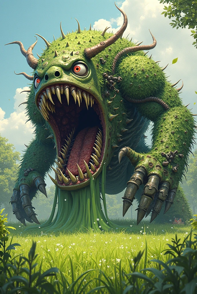 Plants vs Zombies、war、Ivy Monster、Humanoid Zombie、fight