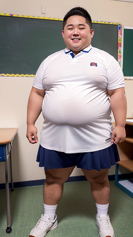1woman,fullbody,(masterpiece:1.5),photo-realistic,16k,(beautiful 40s japanese plump lady:1.4),(crowded school gym:1.6),(wearing volleyball uniform:1.5),(sneakers:1.5),(handing on wetting crotch with both hands:1.6),(whimpering:1.6),(panicking:1.6),(crying:1.6),(wetting:1.7),(dripping pee:1.4),brown straight medium hair,black eyes,makeup,lipstick,eyeliner,mascara,eyeshadow