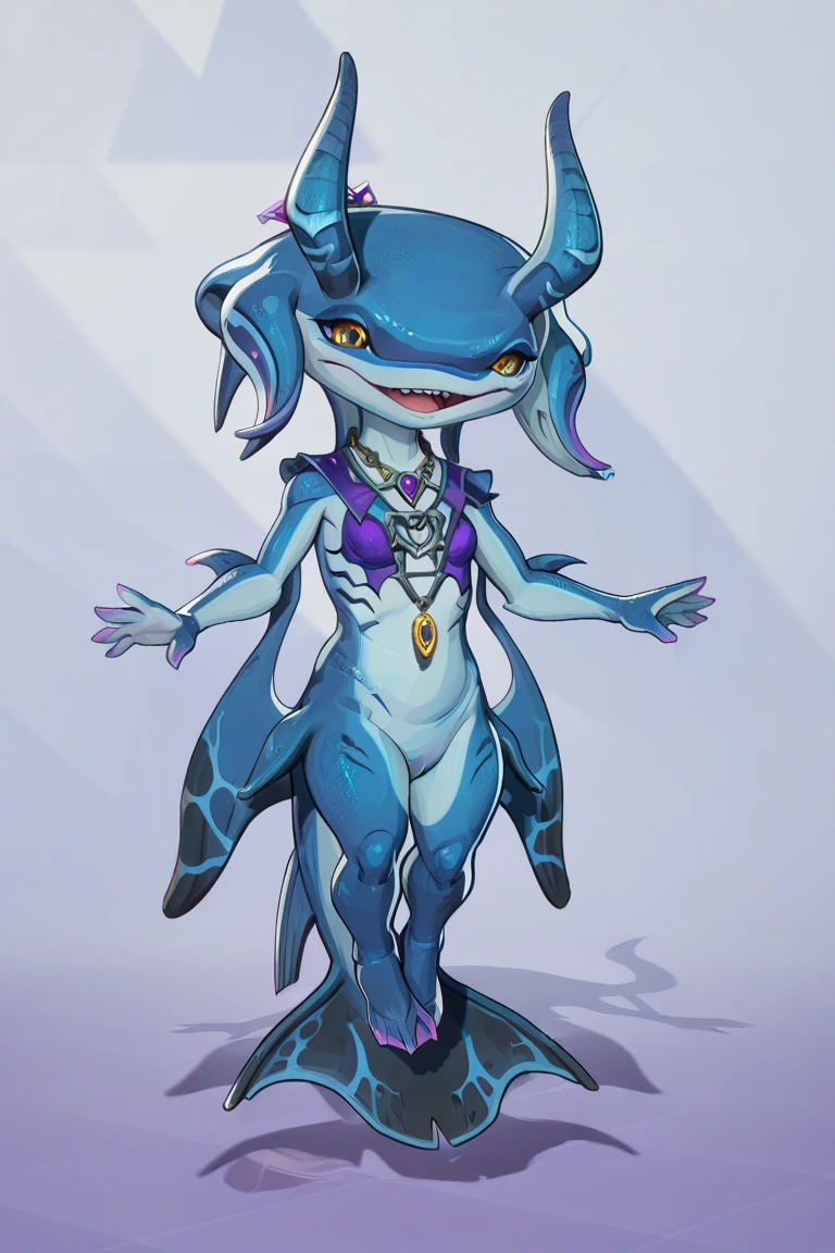 Character inspired by a king of music with a head that looks like a musical note with a crown with a black gem that looks like a treble clef a body with a tail wings black and white eyes black legs black arms no mouth is a unique side of a dangerous fighter character 