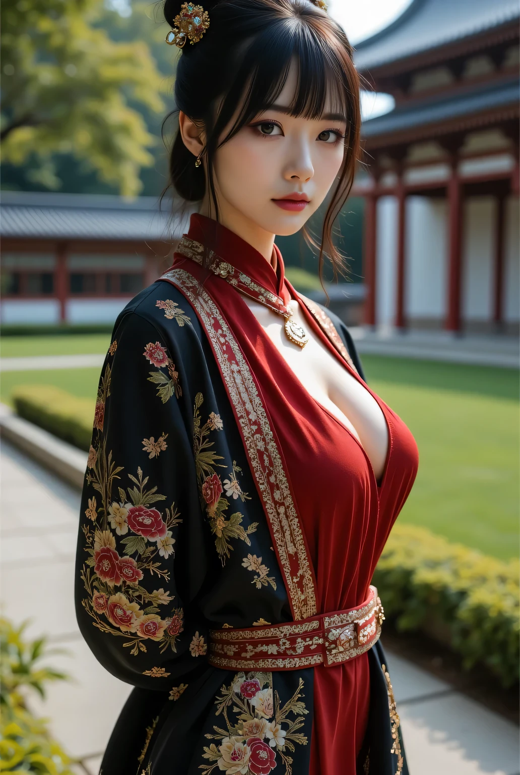 beautiful bare skin、beautiful breasts、beautiful nipples、perfect anatomy、Keep your breasts small、Please turn your chest upwards、Reproduces realistic skin texture in every detail、Don'don't add hair