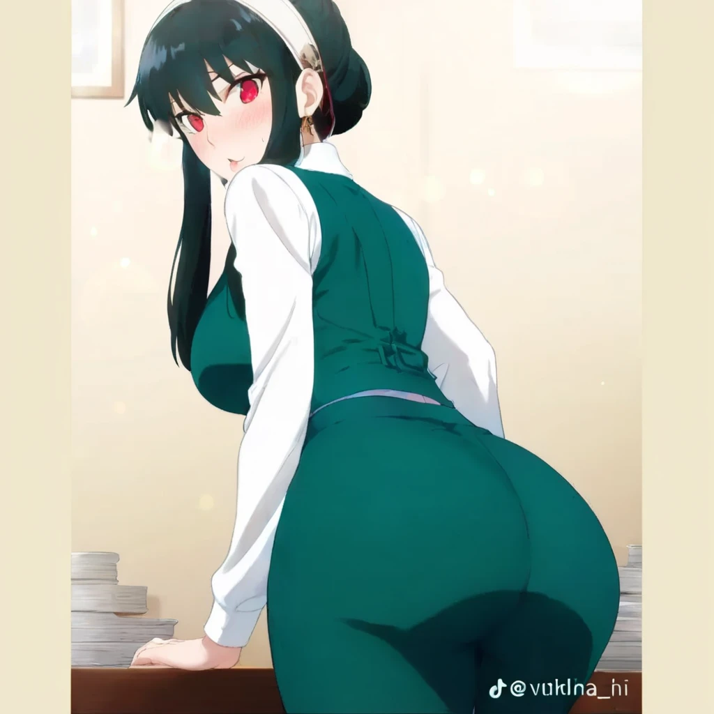 Anime-style image of a woman wearing a short skirt and glasses, hyperRealistic , a hyperRealistic , chic, Realistic , , Gwaiz, artwork in the style of Gwaiz, (SFW) Safe at Work, [ 4k digital art ]!!, Short full body portrait!(masterpiece), (One serious civil service commissioner: 1.3), (Super thick and plump body: 1.3), (Huge breasts and buttocks)), (Small Head: 1.2), (Very small uniform)), (Shiny skin: 1.2), (A speech while crouching in the stands in the schoolyard in the morning)), {fat},1boy, penis, doggystyle, from behind, spreadassms, chubby body, fat body, short,ultra detailed, masterpiece, best quality, blush, a woman, rolling eyes, open mouth, school girl, wearing , wearing glasses, classroom, sunset, light particles, hdr, brown grey hair, midium wavy hair, shiny hair, bang, single braid, clear grey eyes, Smiling Kiss, Tongue Out, アニメ ,orgasm face, sexual climax, bitch, back shot, back view, low angle, from below, back view, arched back, looking back, all fours, chubby body, BIG ASS , saliva, BBW, slender waist, anal, seiza, hands on head,white eyes, Hand Drawn, Showing Ass, Bobcut, Knee socks, (Super thick and plump body: 1.3), Butt sticking out, Close your legs, seiza, spread legs, pleated skirt, Stretch your arms back, long pleated skirt, I can&#39;t see your butt, Buttocks hide, Arms folded behind back, Super big butt, Awesome numbness , Plump , Chubby, Butt sticking out,