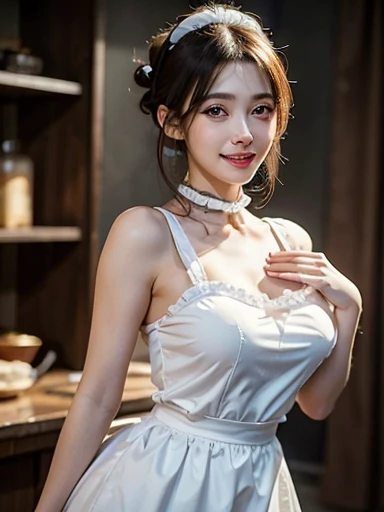/*Quality writing*/
of the highest quality, 80 K, masutepiece, hyperdetailed face, very detailed lips, Detailed eyes, Realistic pupils,
BREAK,
/*Characters and expressions*/
(Extremely beautiful girl:1.3), Asian Girl, 1 girl, Light on Face, 18 years old, (((Very sweet smile))), (twintails hairstyle)
BREAK
/*garments*/
(Maids:1.1), See-through, Fluffy ruffles, (Maids:1.1), (bright pink:1.2), (Bewitching costumes:1.3), (White and yellow shades:1.2), (Extravagant ruffles and lace:1.2), (voluminous skirt:1.3), (Emphasized sufficient cleavage:1.1), (The most gorgeous necklaces in the world), (The most gorgeous earrings in the world)
BREAK
/*Pose*/
(Bring your chest together with your hands), (Show panties:1.3), nice hand, Perfect hands,
BREAK
/*Angular posture*/
(Sparkling night sky:1.2), (The atmosphere of a maid café:1.3), Looking at Viewer