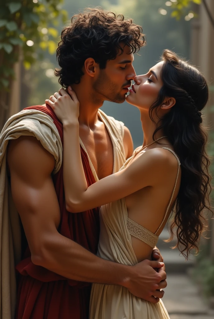 (best quality), (masterpiece), a fantasy romance book cover featuring two people, (male:1.3, female:1.3, male:1.3), (both naked:1.4),(beautiful female:1.3, handsome male:1.3),(magical setting:1.2), (vibrant colors:1.1), (enchanted atmosphere), (soft lighting), (intricate details:1.2), (whimsical elements), (subtle glow:1.15), (mystical feel), (dynamic composition), (mystifying allure), with the text "MAGICAL LOVE" in the bottom