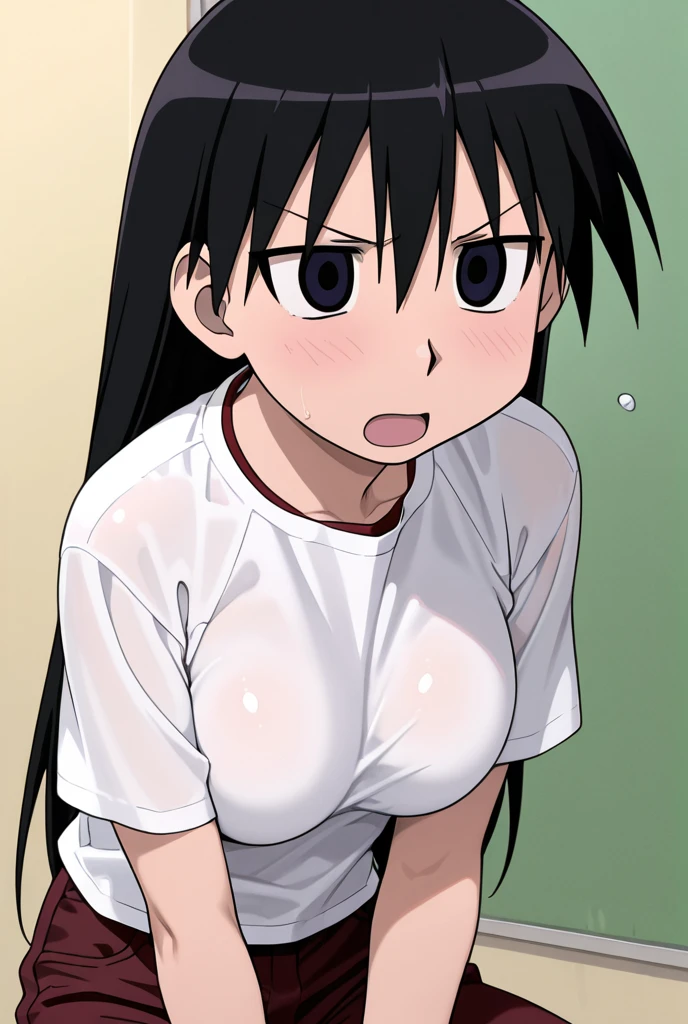 ((Highest quality)), ((masterpiece)),One Man,One Girl,young,Sweaty,humid,penis,Sex,No trimming,(((Girl trembling with sexual climax)))Round nipples,Insert,Turned away,Swirling Eyes,Anxious Girl,Hold your crotch with your hand,skirt,T-Shirts,Open Mouth,Are crying,Stunned girl,Popping Flash,Onomatopoeia,vapor,Onomatopoeia,Concentrated line,flipped up shirt,Sportswear,Exercise clothes,Wet clothes,Exhausted,Your face is flushed,Big Tits,Onomatopoeia,Pussy,high school student,Slip-up pants,Pussy,Black Hair,