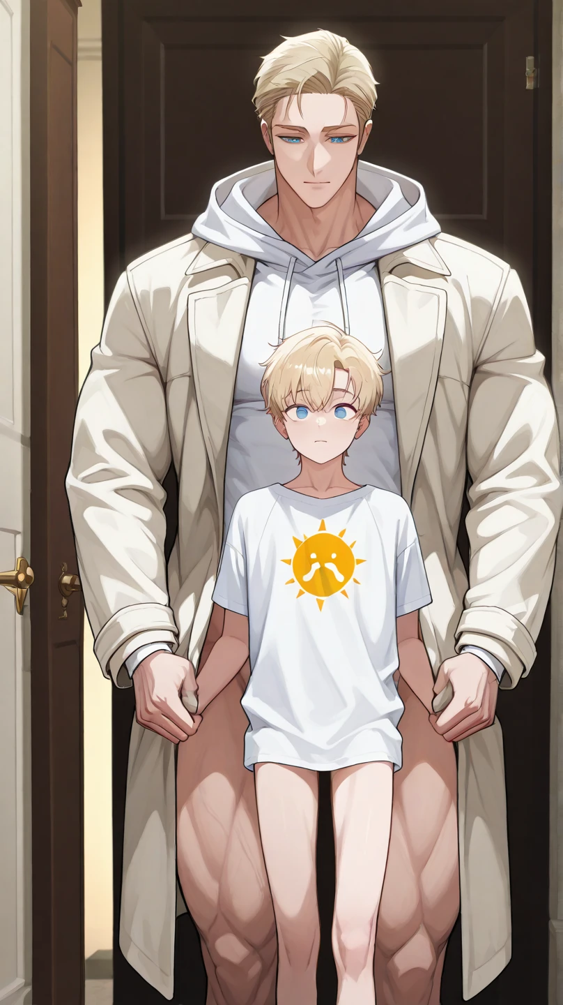 ((Highest quality, 8K, Super detailed,)), Garden,((A 12-year-old boy is nailed to a cross)),(((Hanging on a cross))),Execution,Look forward,Blonde Short Hair,Brown Eyes,(Cute baby face:1.1),Handsome like a model, Sweat vapor, Angry face,blush,Part your lips,Full nudity, White loincloth,The groin is bulging,bondage,Arms open to the sides,Legs closed,What is BDSM?,rope,Wrist rope,Ankle rope,High-quality images,High-quality images,Reality,Detailing,Vibrant colors,hot tub, Cumming, super big dick, no underwear, full body, show dick