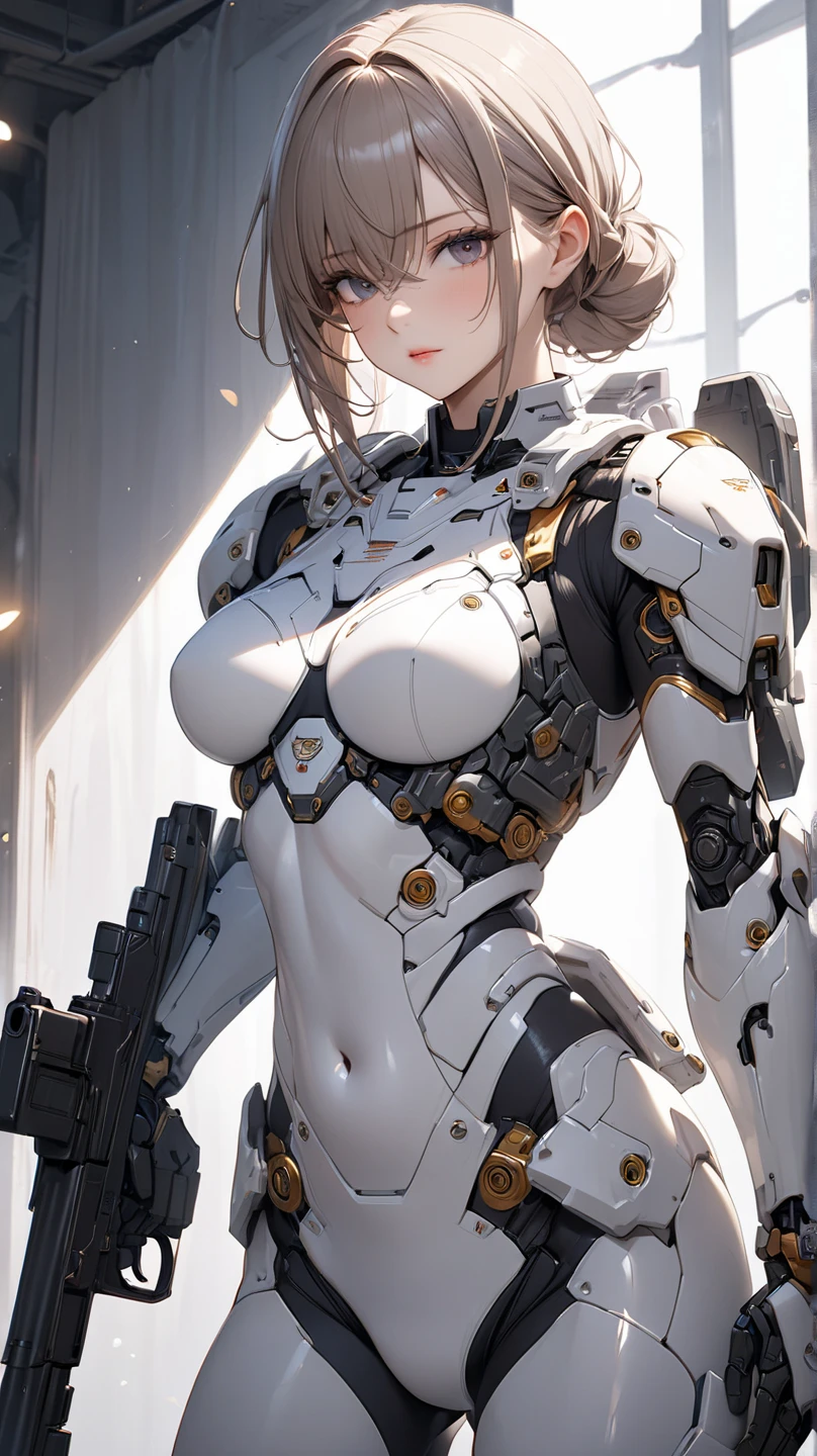<lora:reelmech1v2:0.8>,reelmech,woman looking at viewer,black background,
