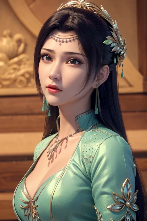 delicated <lora:koreanDollLikeness_v15:0.3>, <lora:taiwanDollLikeness_v10:0.2>,best quality ,masterpiece, illustration, an extremely delicate and beautiful, extremely detailed ,CG ,unity ,8k wallpaper, Amazing, finely detail, masterpiece,best quality,official art,extremely detailed CG unity 8k wallpaper,absurdres, incredibly absurdres, huge filesize , ultra-detailed, highres, extremely detailed,beautiful detailed girl, extremely detailed eyes and face, beautiful detailed eyes,light on face,1girl, circlet, cleavage, real face, standing, dress, chinese_clothes, natural face, clothes with texture, earrings, eyelashes, hair_ornament, jewelry, soft lighting, mountains, natural scenery, blossom, cinematic lighting , <lora:elegantHanfuRuqun_v10:0.1>,<lora:hyperpregnant_hyperpregV2:0.5>, <lora:yunyun:0.6>