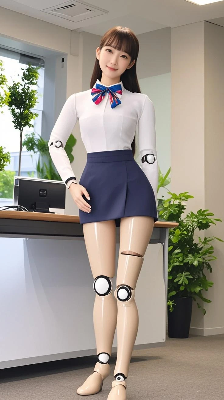 A Female robot exposes her inside mechanical organ(it so called "mechabare"). spread legs, nude, banzai pose. she wears no dress. Her Brown short hair is tied with two big red clothespins, She lifts up the under hem of her white plain dress, leaning over, masterpiece, very short pigtails,brown hair, mature, android, blue eyes, full body figure, Height: 160cm, flushed cheeks, 2020s anime picture, A beautiful robot with short brown hair in two short pigtails held up by two very large huge red clothespins, Uplifting, No NSFW, whole body, barefoot, archaic smile, getting orgasm, 25 years old, sweat bucket. short sleeve shirt, pleated skirt, skirt lift, no panties, full body shot, sexy face. under shower, floating hair, looking away. She wears swim pants. She has broken hardly by enemy.