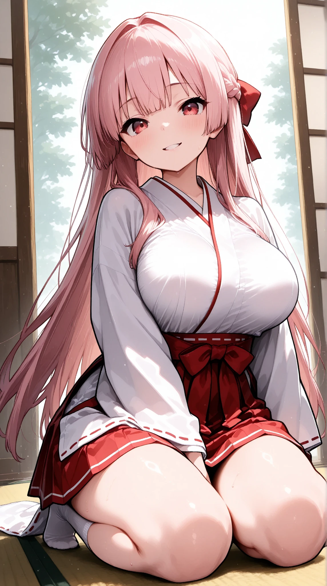 Masterpiece, Best Quality,extremely detailed CG unity 8k wallpaper,
1girl,Louise Françoise Le Blanc de la Vallière, Masterpiece, Best Quality, , NSFW, Masterpiece, best quality, 1 girl, yukata, yukata open, breasts visible, nipples visible, pussy visible, pussy, breasts, nipples, yukata open, garter belt, stockings, sexy pose, standing, yukata opens, on the street, people in  the background , embarrassment, blushes, bottom view, no panties, looking down, Smile