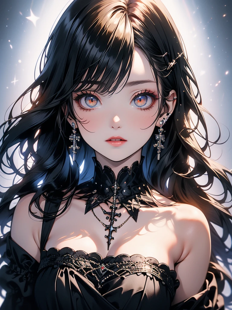 absurdes ,masterpiece, maw office, 4K, High resolution, Highest quality, 1girl w center screen with beautifulface, white_hair. (Black costume:1.2),Deep Darkness, Front hair, chest, Eyebrow_appear_Through_hair, hair_ornament, Light_particle, length_hair, Lookwg_w_Audience, Moderate_chest, Surface of Sand Dunes, 一人w, zero間, star_(zero), starry_zero, Tww tails, very_length_hair, yellow_eye,  transparent, see-Through,(background_Giedi_prime_Sand Dunes:1.0), (Innocent face:1.1),  beautiful eye, volumetric Lightwg, True Shadow.
