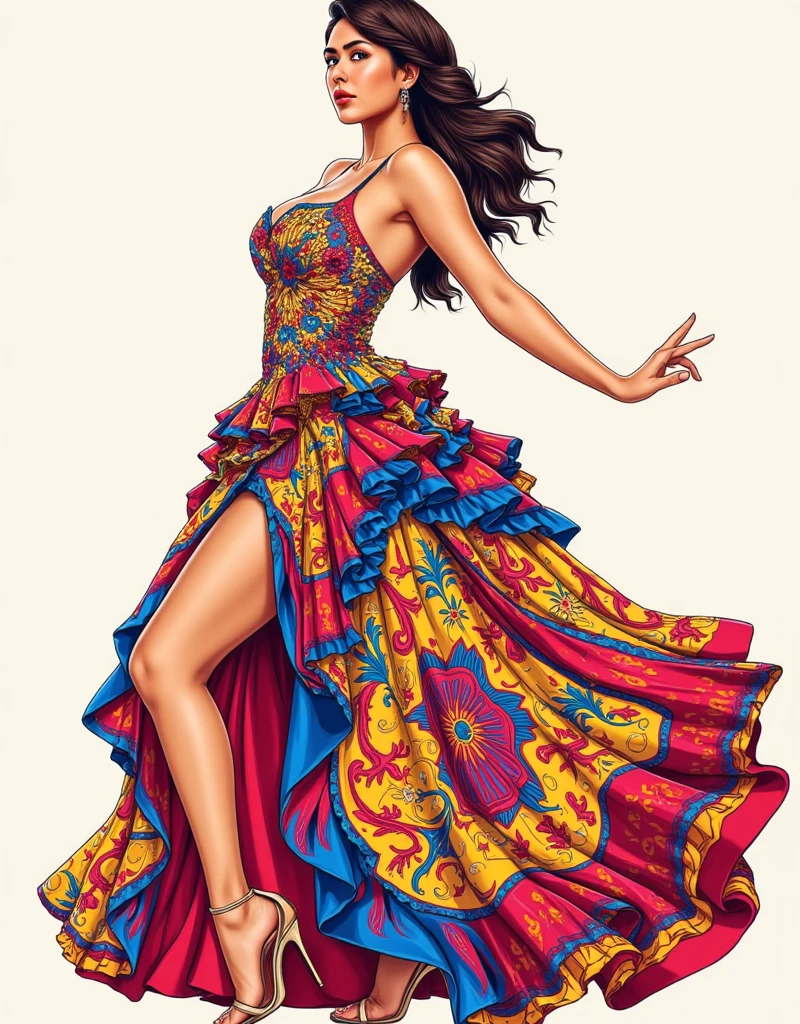 Toni Braxton painting in a blue dress with a bird in the background, digital art of an elegant, in digital illustration style, in digital painting style, elegant digital painting, style in digital painting, beautiful retro art, bright digital painting, digital painting style, gorgeous digital painting, stylized formal portrait pose, stunning digital painting, stunning digital illustration