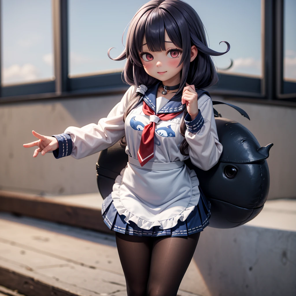Anime girl hinata with big in summing pol