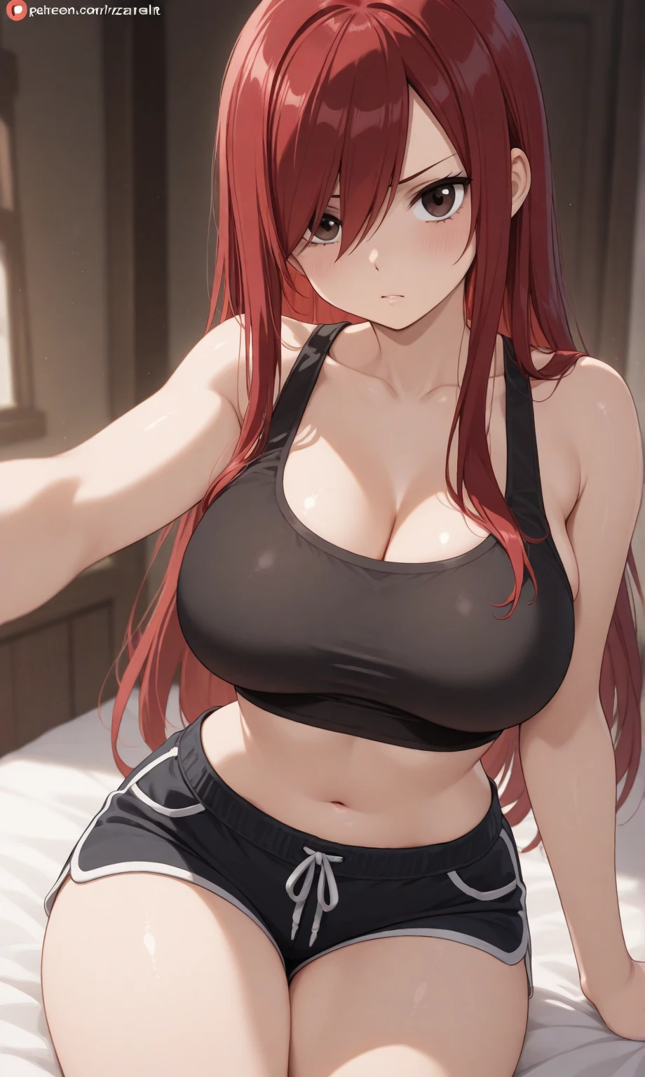 rouge monster, croptop, underboob