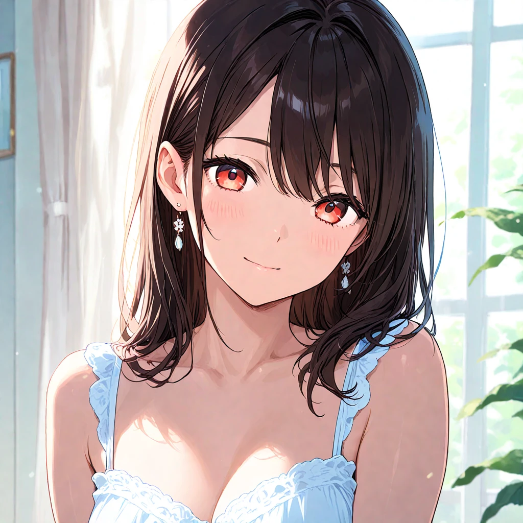 Create the image of a waifu without clothes