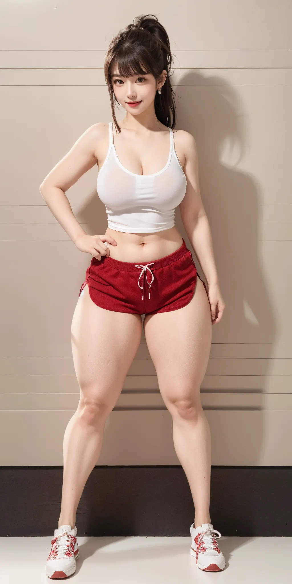 Fully naked body.