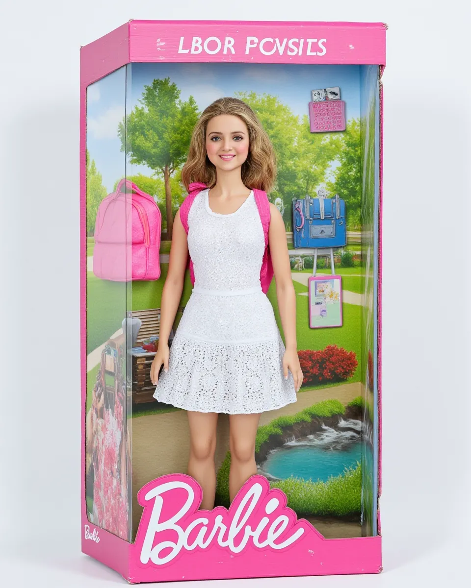 An American Girl Model On The Beach 