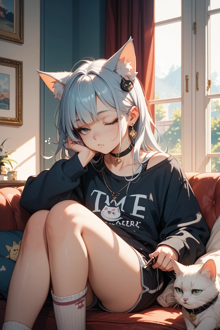Tank top, panties, Toddler, shy, ahegao